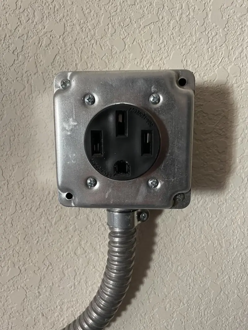 NEMA 14-50 outlet installed for Smart Home Electrical in Lake Worth